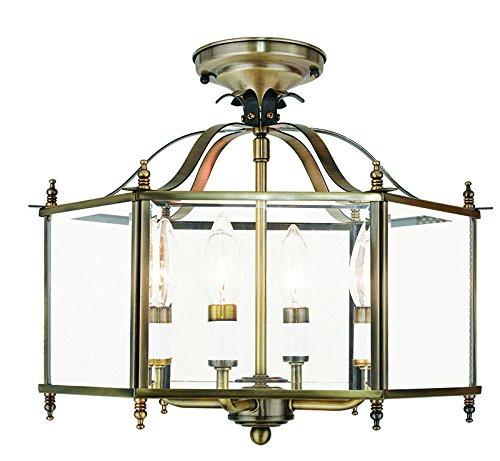 Livex Lighting Livingston 4 - Light Pendant in  Polished Brass
