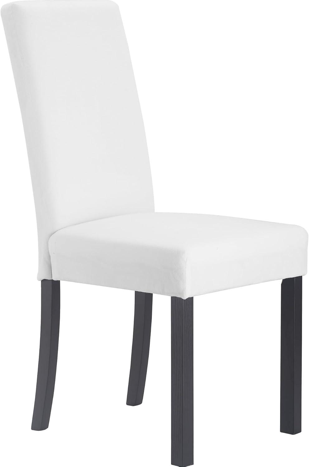 Finch Hayes Parsons Dining Chairs with Removable Slipcover Set of 2 Ivory White