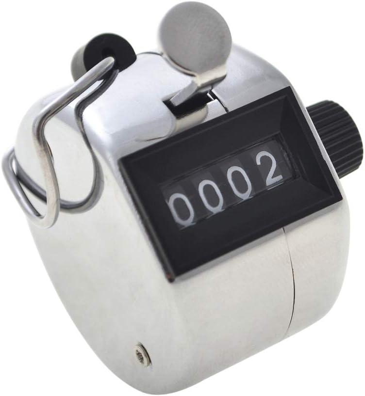 Compact Stainless Steel Handheld Mechanical Tally Counter