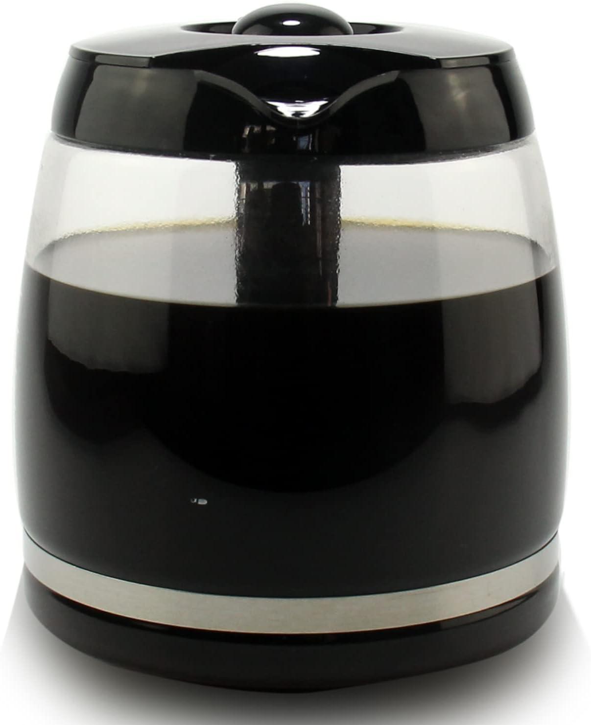 Stack man 12-Cup Replacement Glass Coffee Carafe For Cuisinart Coffee Maker Models DCC-1200, DCC-1100BK, DCC-2650, CHW-12, CHW-12P1, DGB-550BK, DGB-550BK1, DGB-625BC, DGB-700BC, And SS-12 | Part# DCC-1200PRC