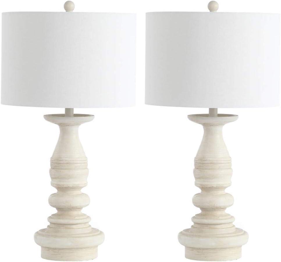 Jareth Table Lamp (Set of 2) - White Wash - Safavieh.