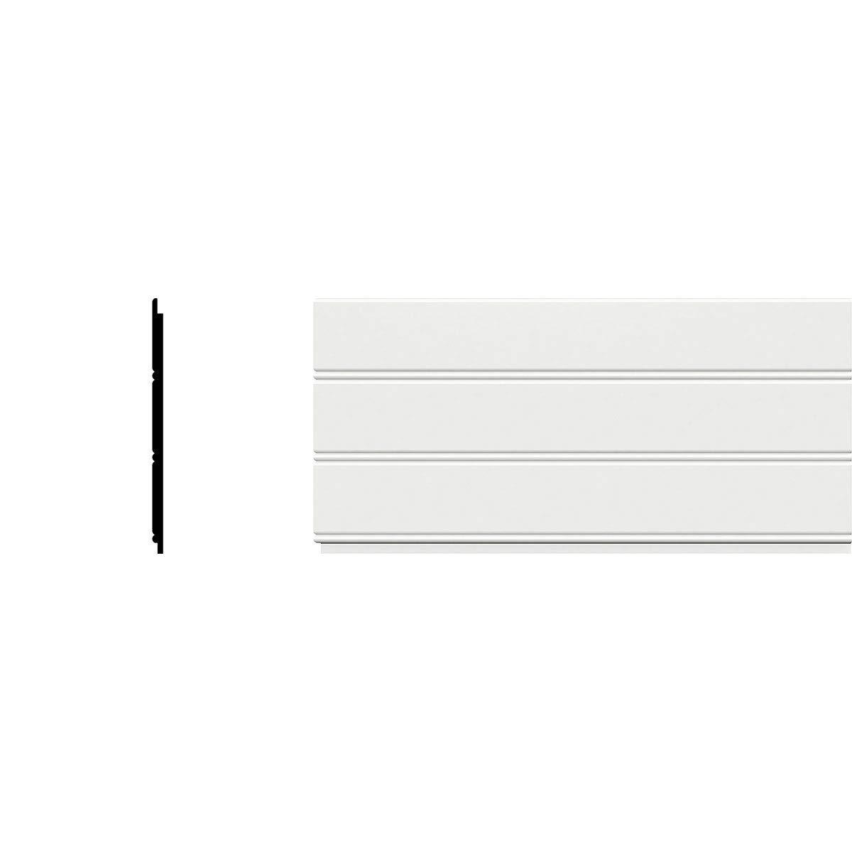 Ekena Millwork 96" Reversible Wainscoting (Set of 4) (Set of 4)
