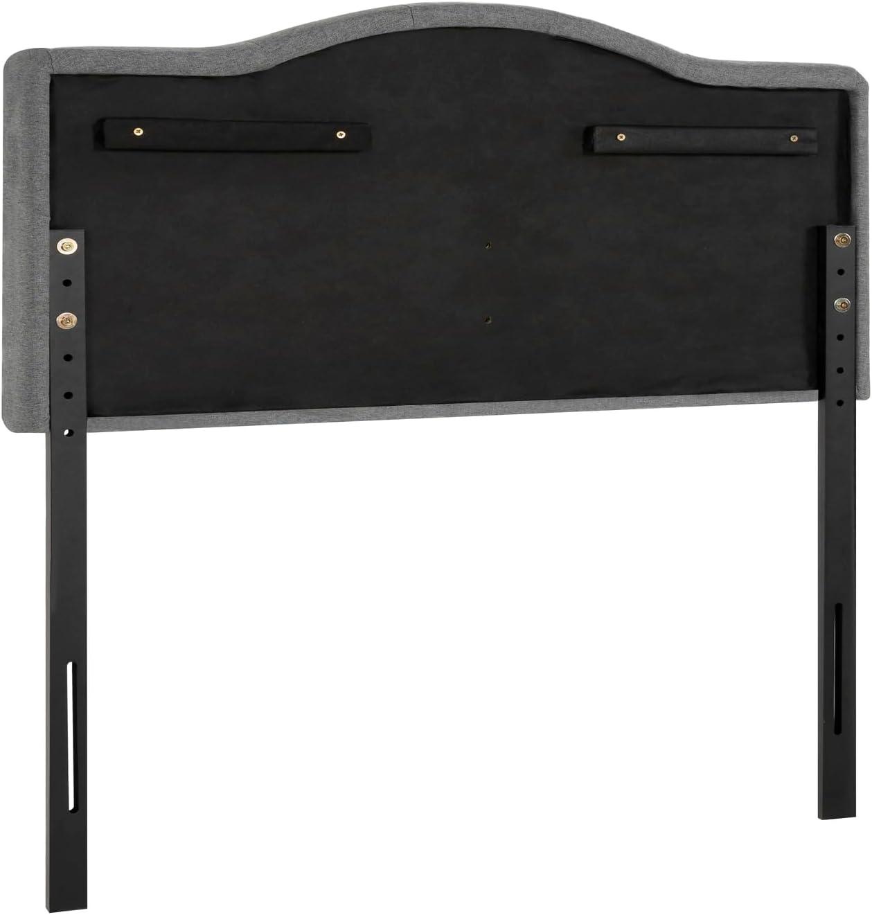 Jessenia Headboards for Full Size Bed, Upholstered Tufted Bed Headboard, 12 Adjustable Positions Full Headboard Only, Wall Mounted Headboard, Bed Backboard Linen Fabric Head Board - Light Gray