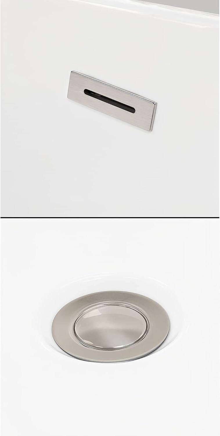 Rebecca 65'' x 32'' Freestanding Soaking Acrylic Bathtub