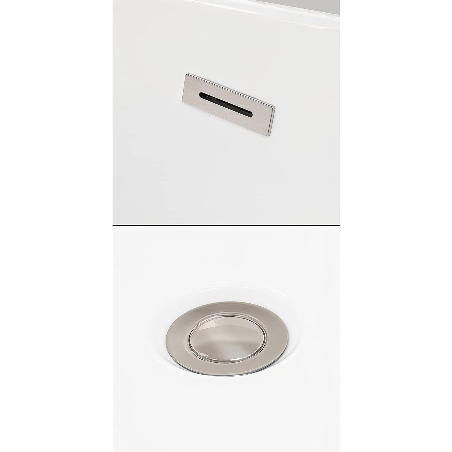 Rebecca 65'' x 32'' Freestanding Soaking Acrylic Bathtub