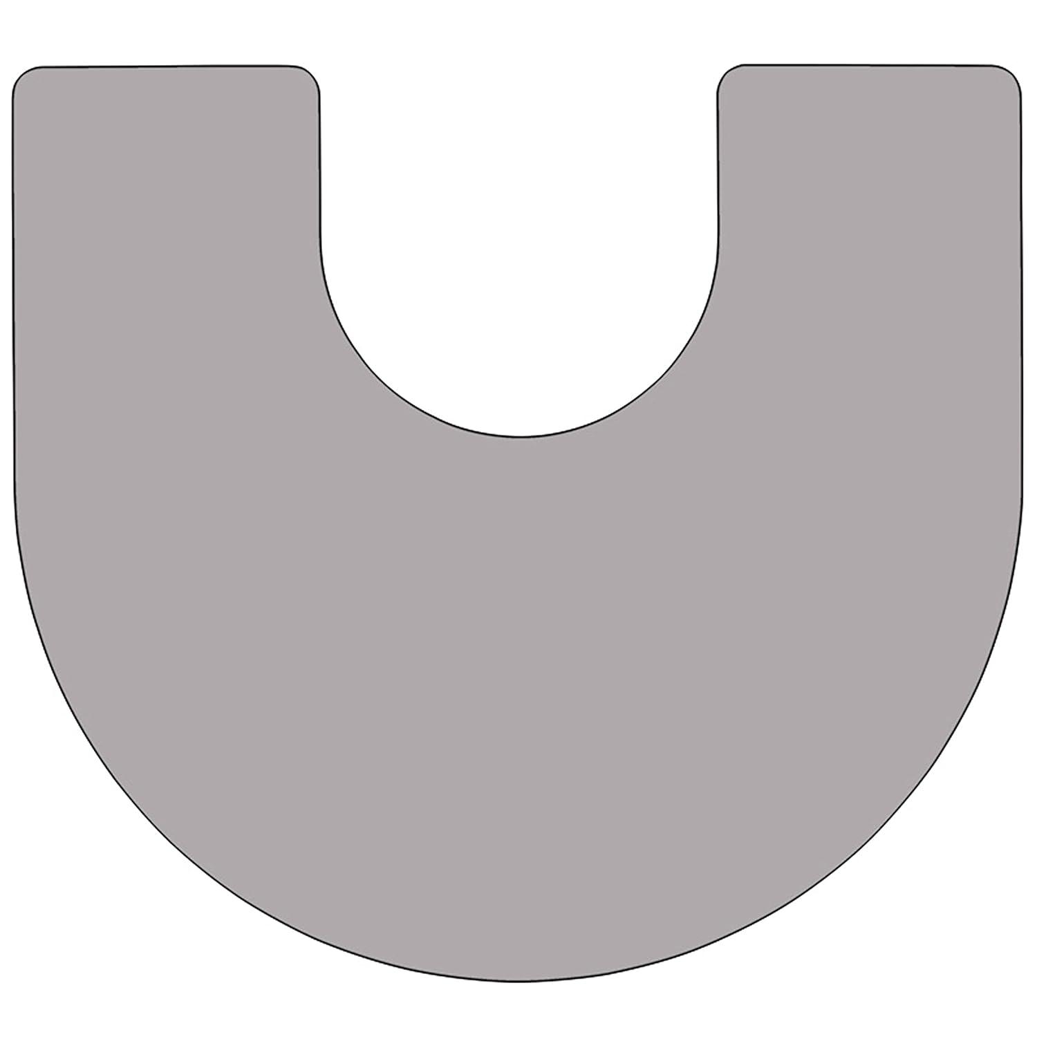 Flash Furniture Goddard 60''W x 66''L Horseshoe Thermal Laminate Activity Table - Adjustable Short Legs