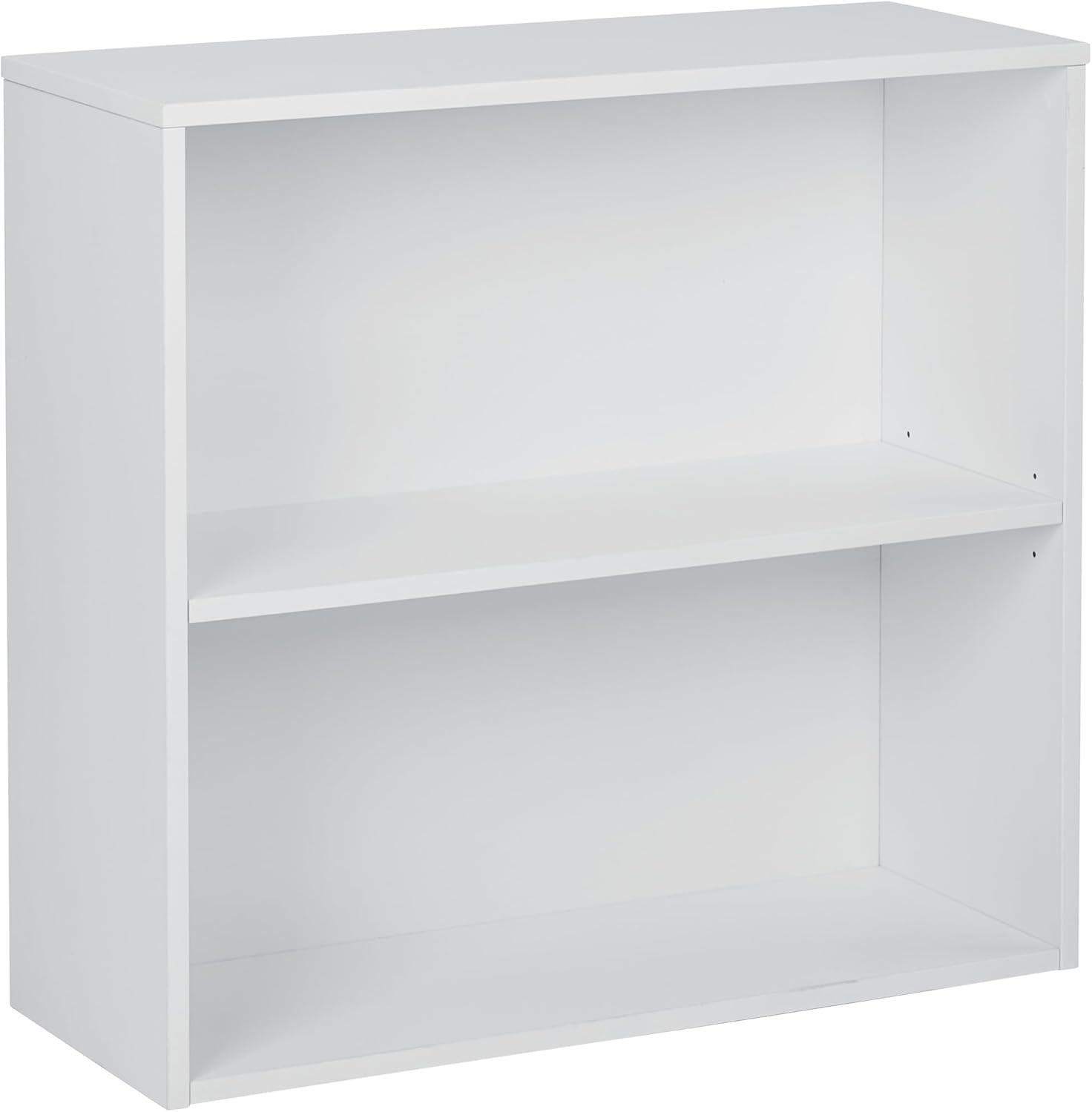 Prado 30" White Adjustable 2-Shelf Bookcase