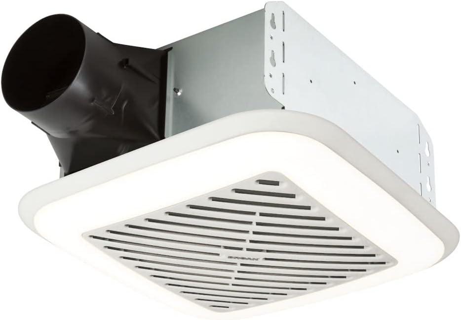Broan Flex Series 110 CFM 1.5 Sones 120V Ventilation Fan with Soft Surround LED