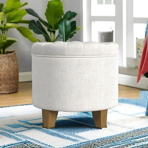 Boho Tufted Storage Ottoman - HomePop