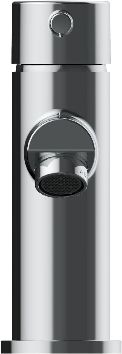 Eastport II Modern Single-Handle Bathroom Faucet with Deck Plate, Polished Chrome – Design House, 593897