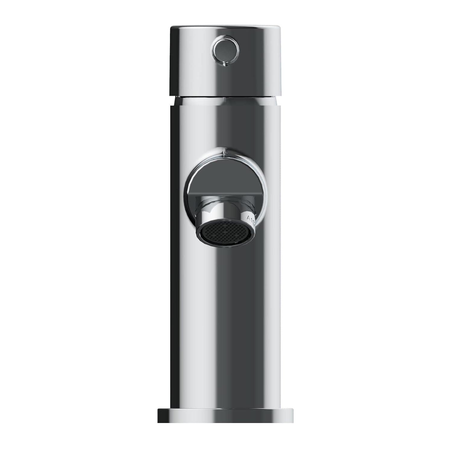 Eastport II Modern Single-Handle Bathroom Faucet with Deck Plate, Polished Chrome – Design House, 593897