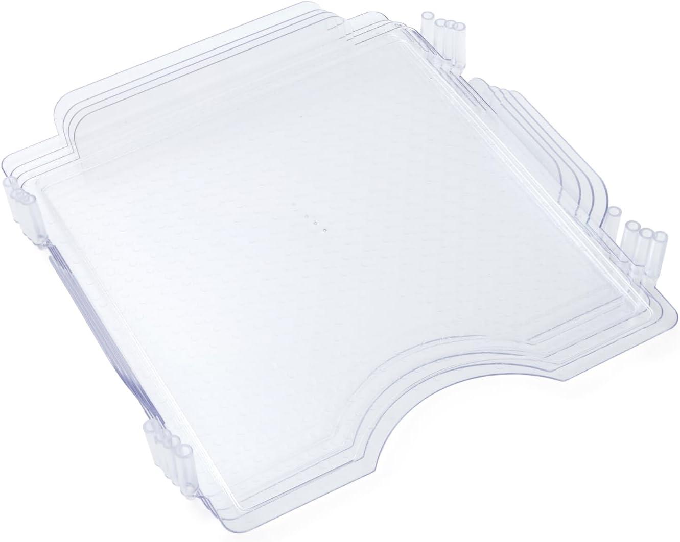 Stackable Acrylic Paper Trays Retail Packaged 4/Pkg-Clear 12"X12"