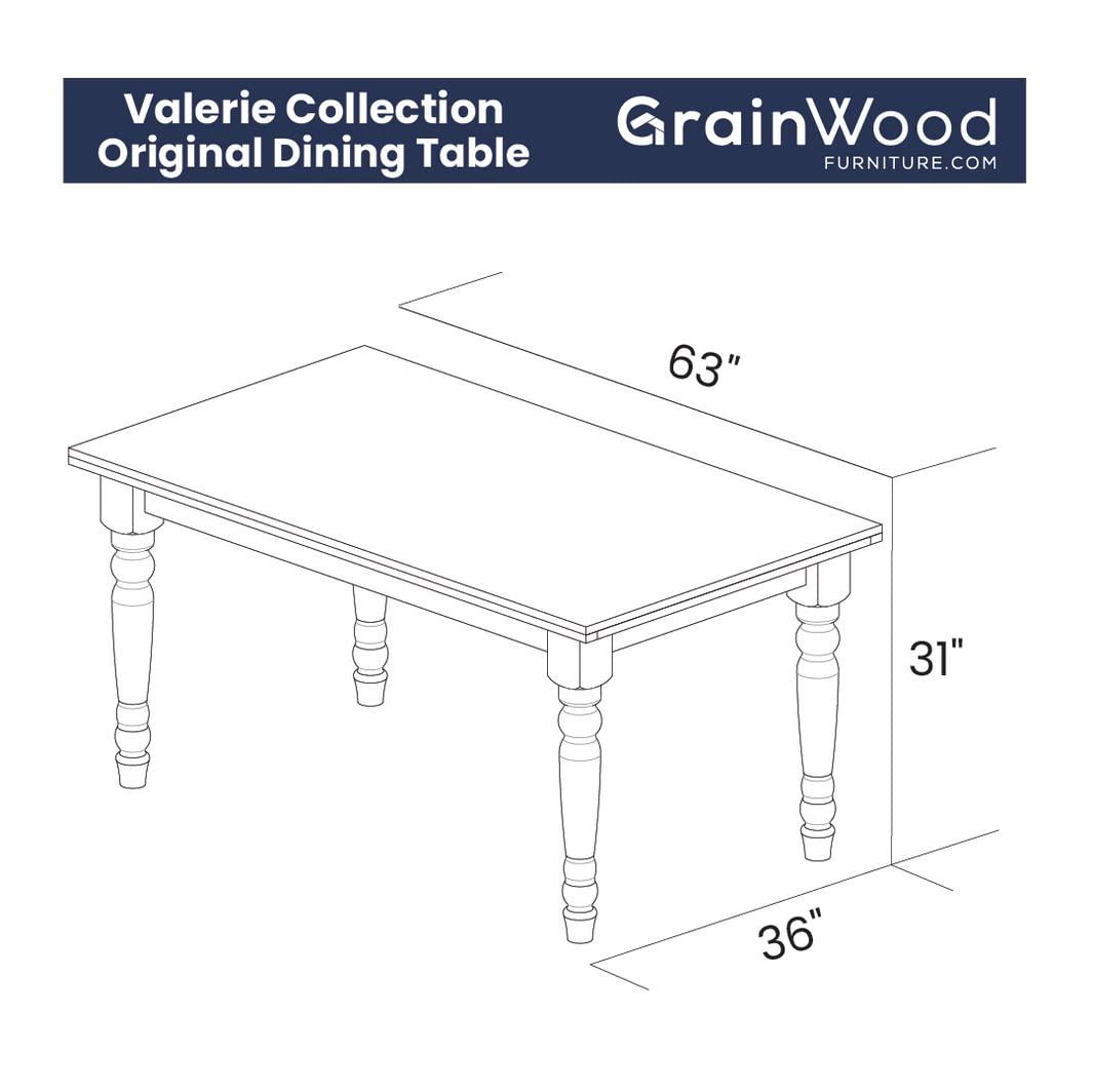 Valerie Pine Solid Wood Dining Table