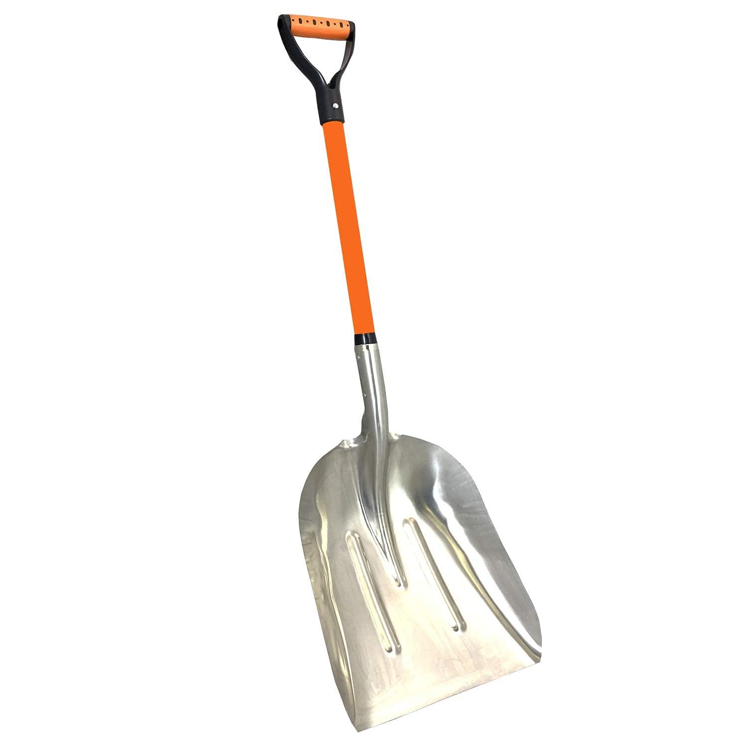 Ashmanonline Aluminium 48 Inch Snow Shovel with Large Head and Durable Handle (2 Pack)