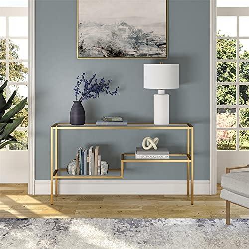 Evelyn&Zoe 25" Contemporary Ceramic Table Lamp with White Drum Linen Shade