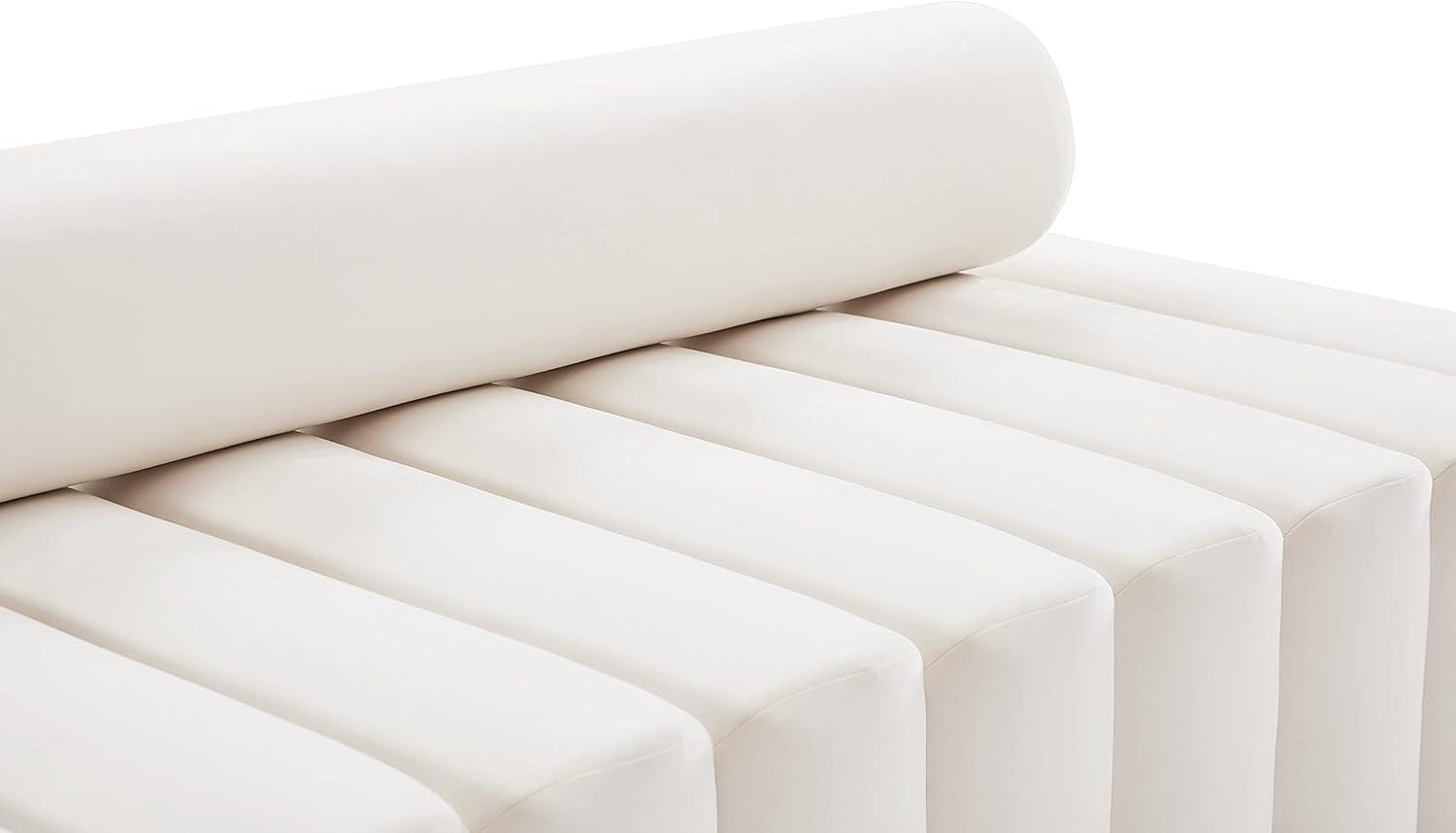 Meridian Furniture Melody Cream Velvet Sofa