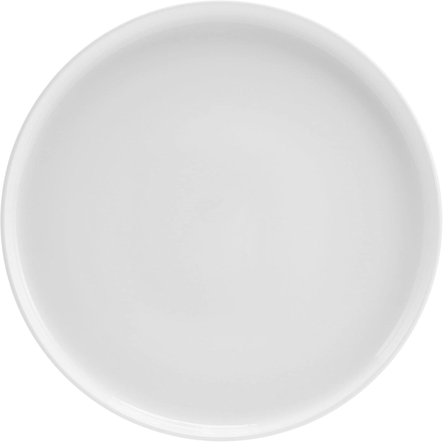 White Porcelain 12-Piece Round Dinnerware Set, Service for 4