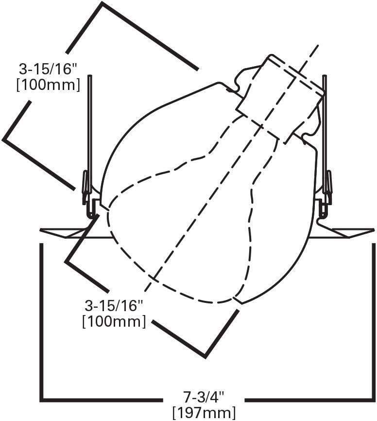 Halo 6 In. White Self-Flanged Eyeball Recessed Light Trim RE-6130WH Pack of 6