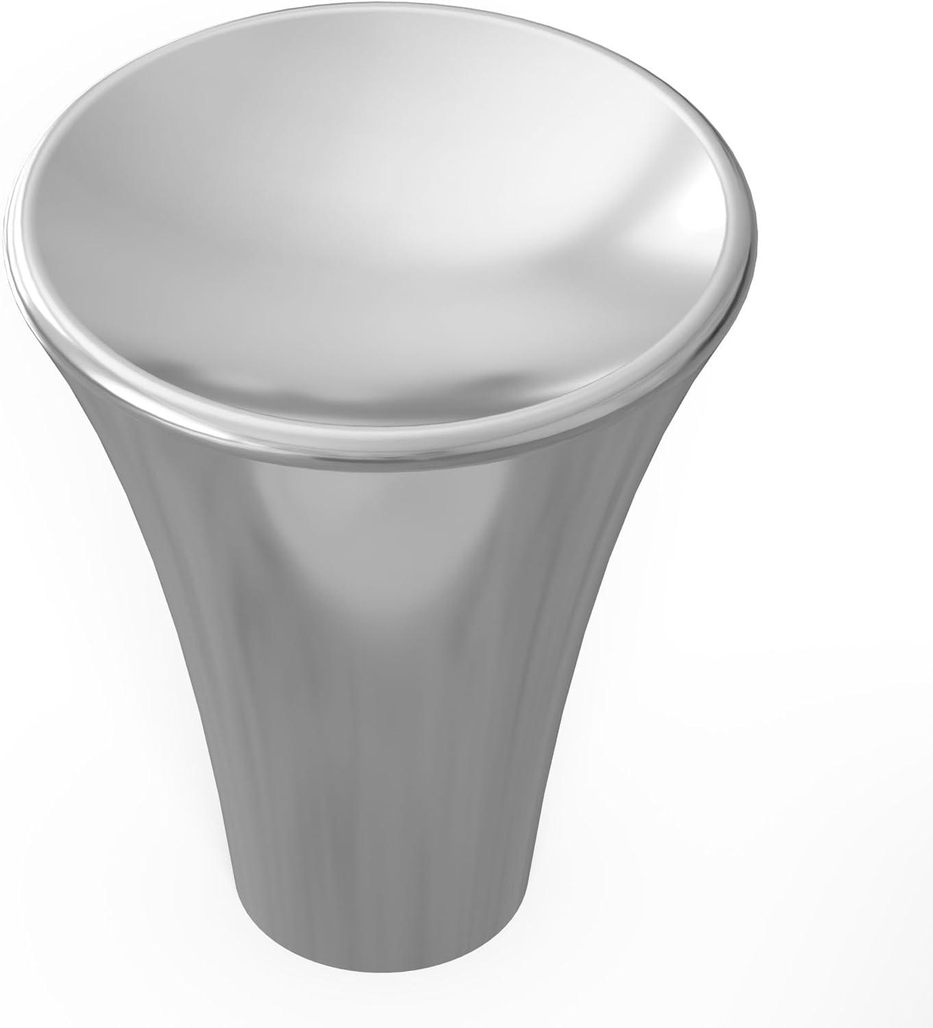 Chrome Polished Conical Cabinet Knob 10-Pack