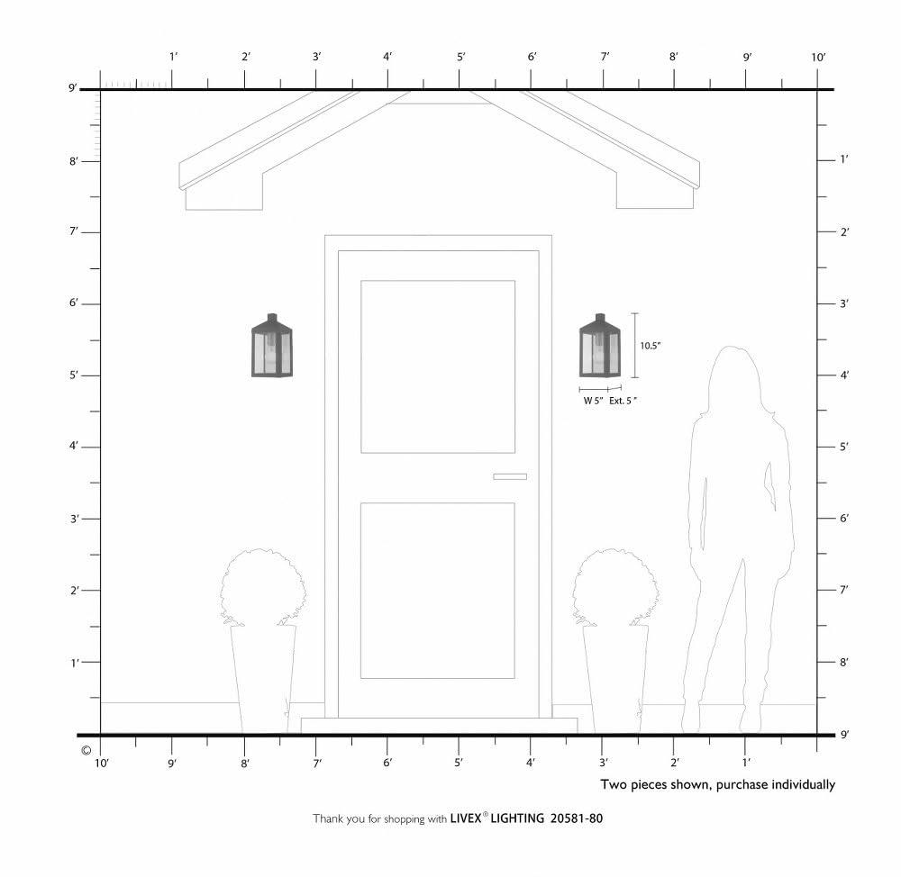 Livex Lighting Nyack 1 Light Outdoor Wall Lantern
