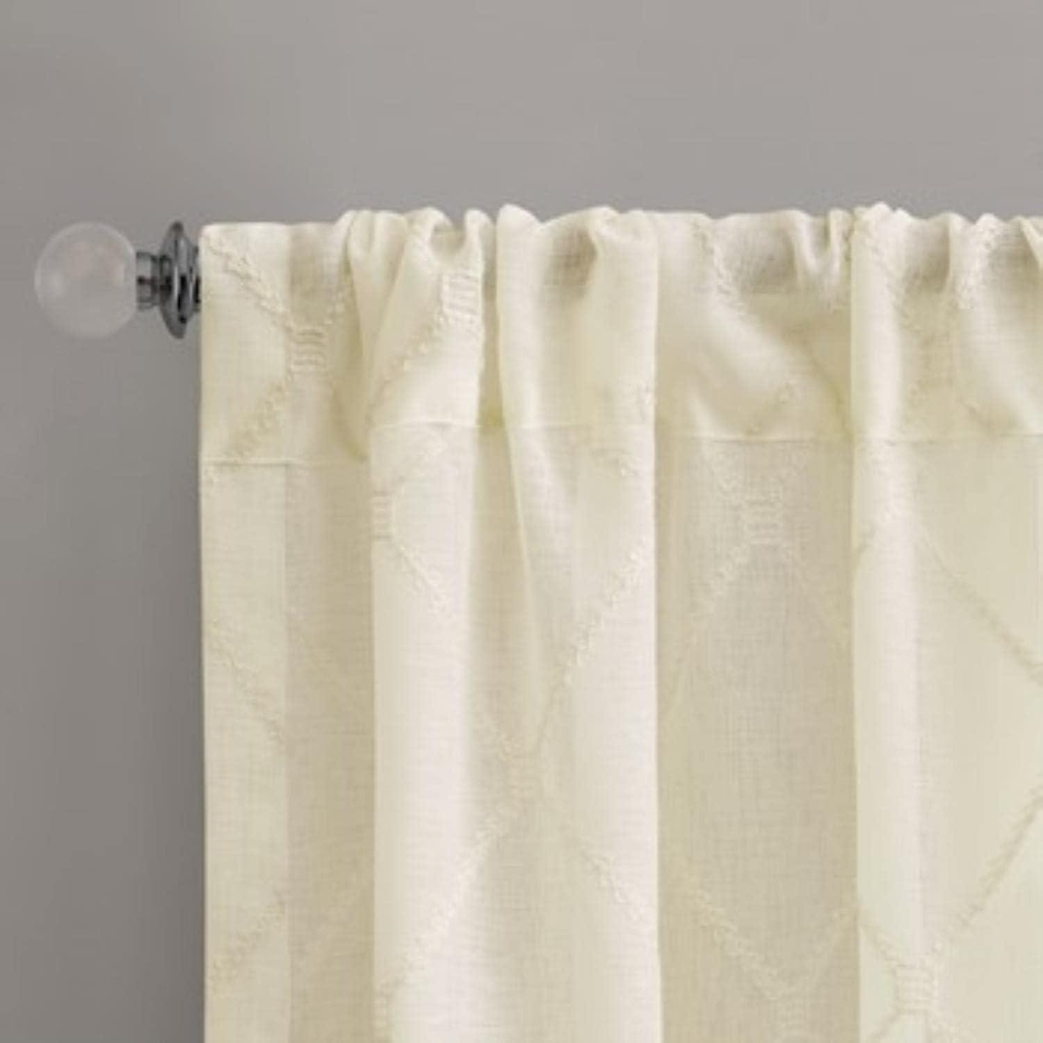 Nirod Diamond Sheer Window Curtain Panel