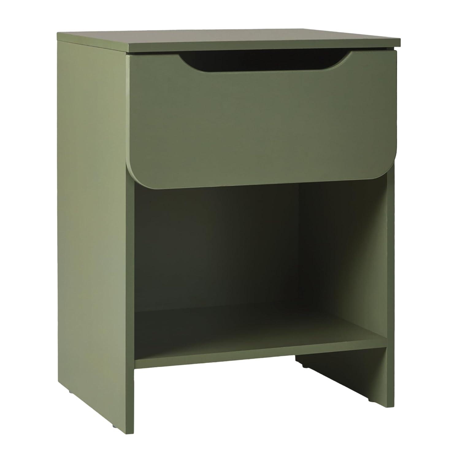 Ebern Designs Jaqualine 1-Drawer Nightstand with Storage Cubby