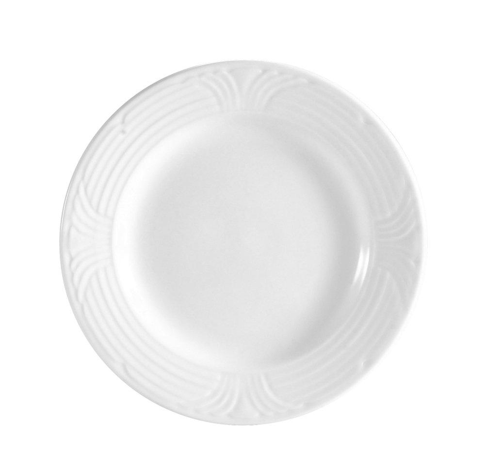 Super White Porcelain 7.5-Inch Chip-Resistant Salad Plate