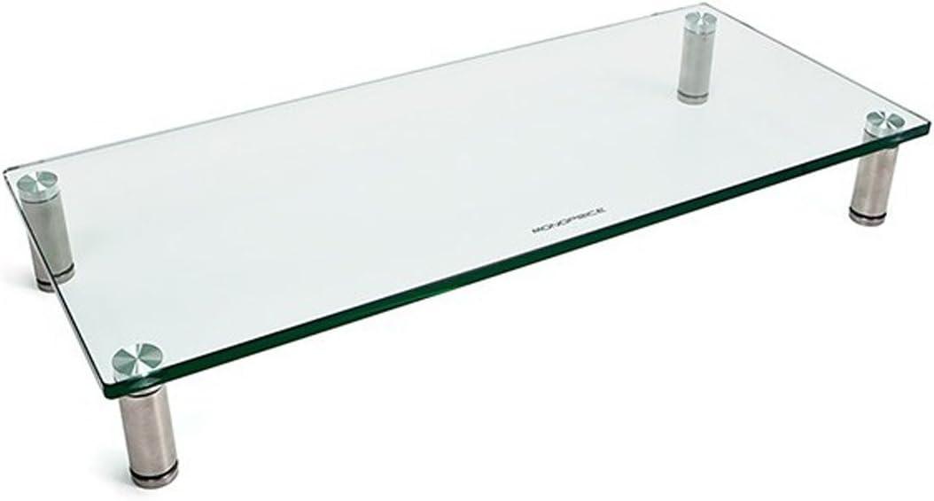 Monoprice Multimedia Desktop Stand 22" x 9.5" - Stand & Riser, Laptop Stand, Desktop TV Stand w/ Height Adjustable Legs - Workstream Collection