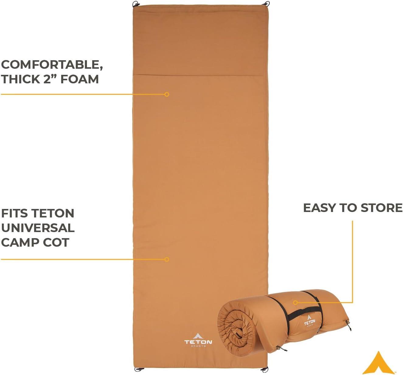 TETON Sports Universal Camp Pad, Sleeping Pads for Car Camping