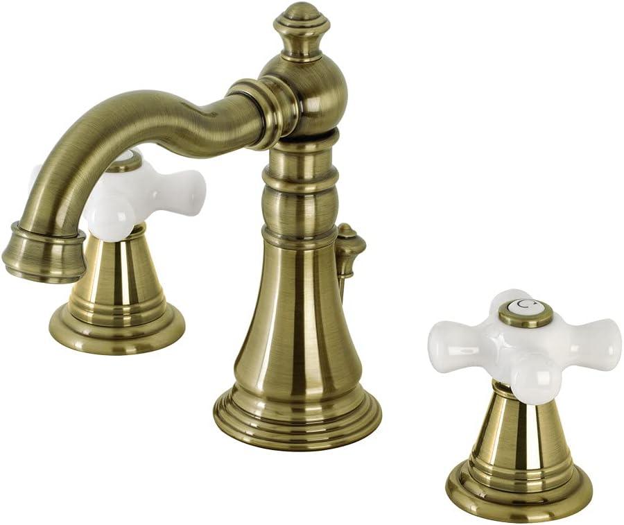 American Fauceture Classic Widespread Bathroom Faucet with Drain Assembly