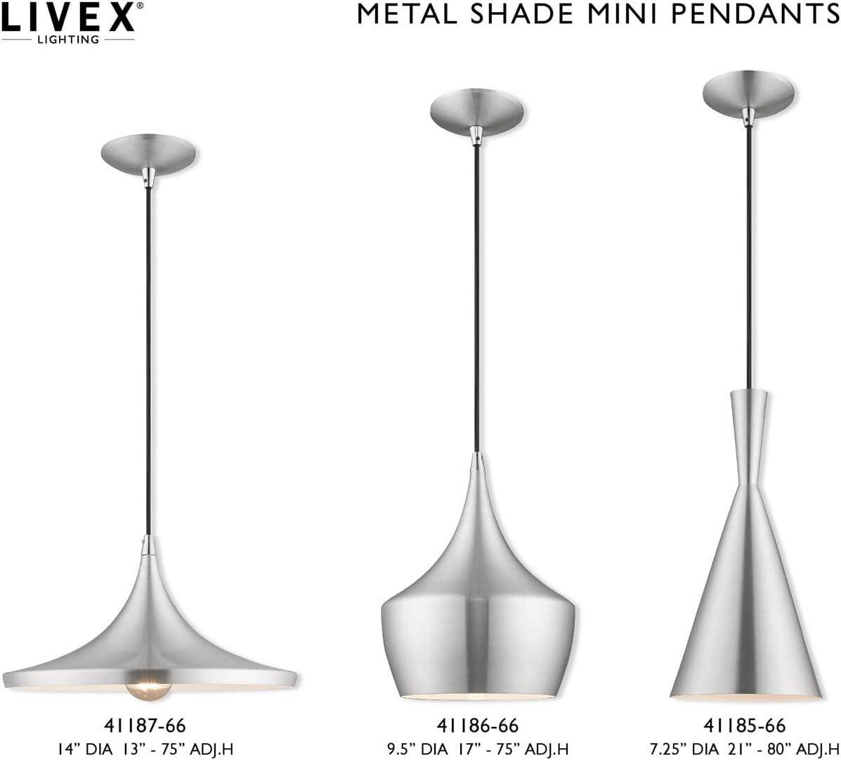 Livex Lighting Waldorf 1 - Light Chandelier in  Brushed Aluminum