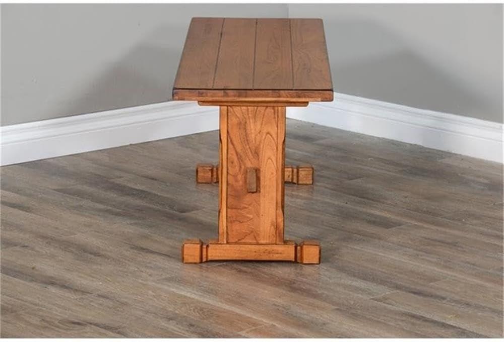 Pemberly Row 4-pieces Corner Dining Set/Breakfast Nook in Oak with Storage Space