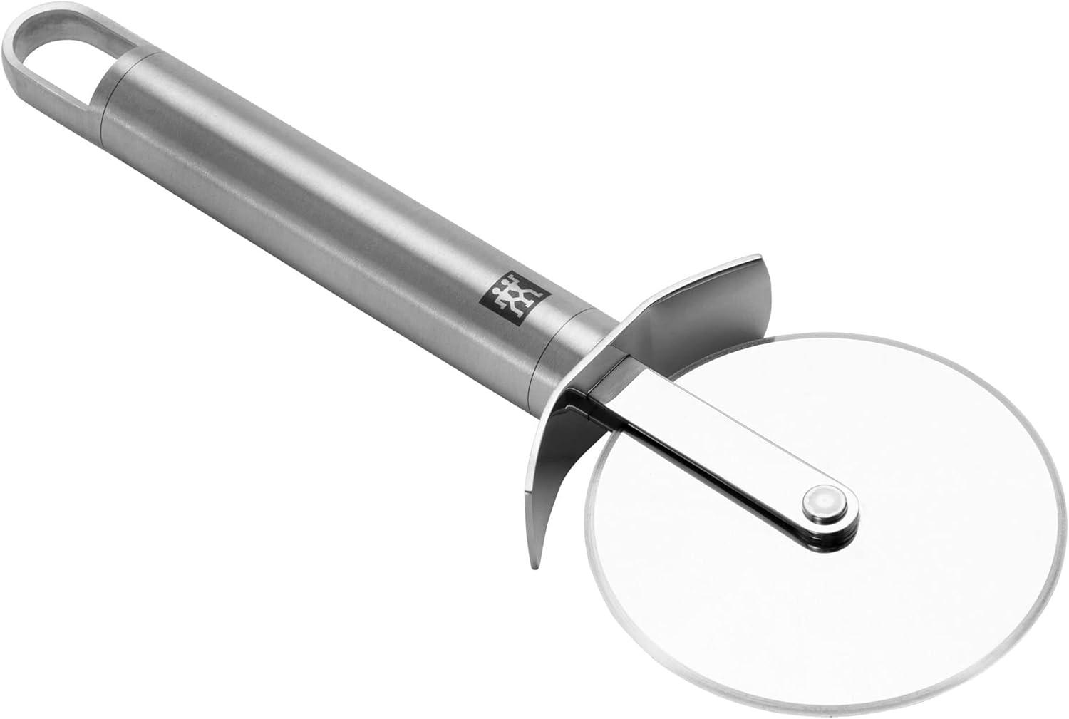 Stainless Steel Ergonomic Pizza Cutter with Finger Guard