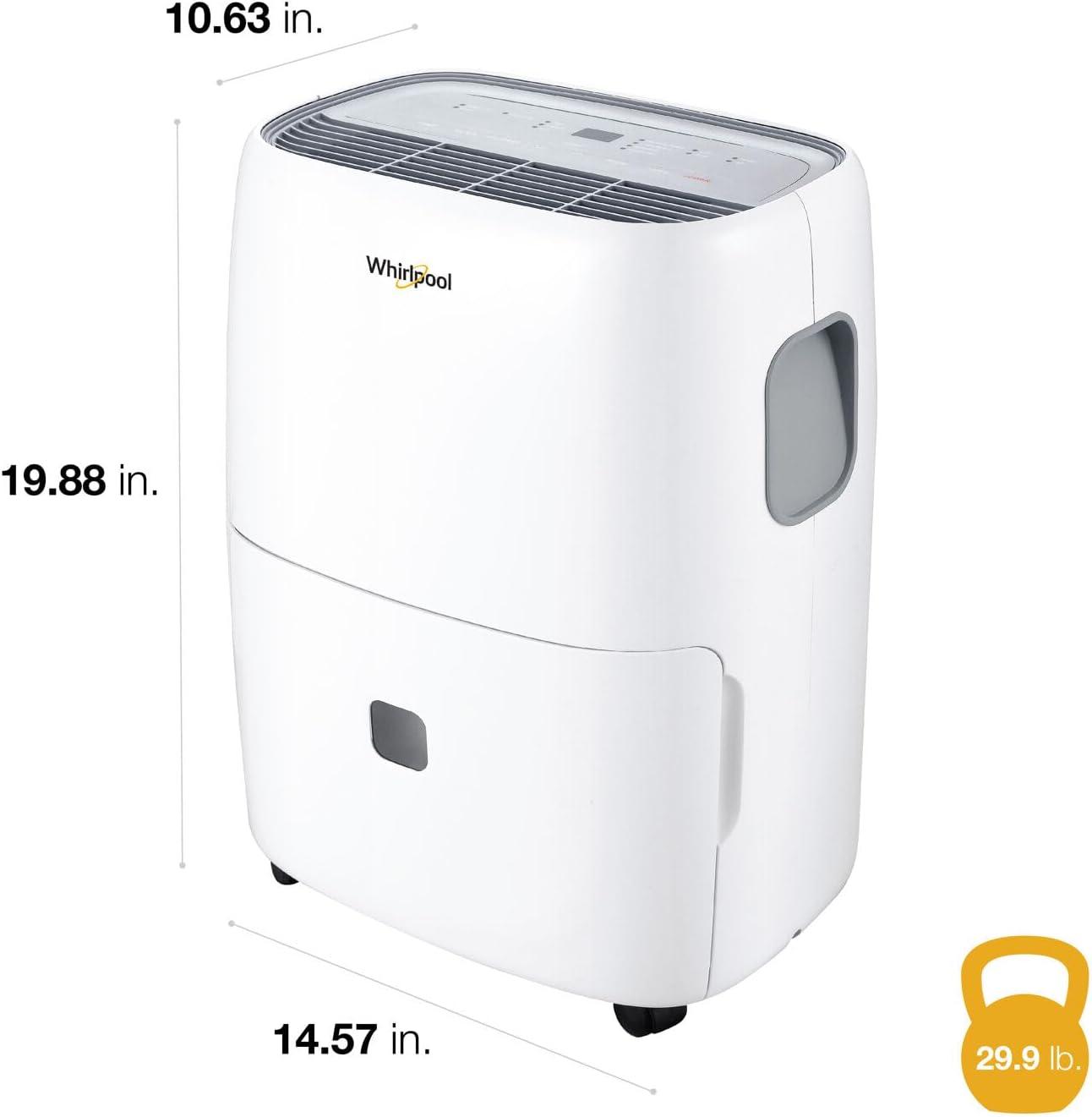 Whirlpool Whirlpool 30 Pint Dehumidifier for Rooms up to 3000 Sq. Ft.
