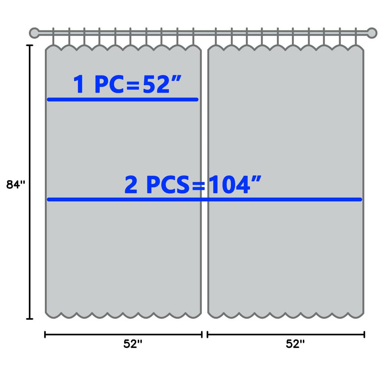 Window White Sheer Curtains 84 Inches Long 2 Panels Sheer White Curtain Clear Basic Rod Pocket Panel Other Beige Grey Purple Pink 63 72 95 108 Inch Bedroom Children Living Room Yard Kitchen