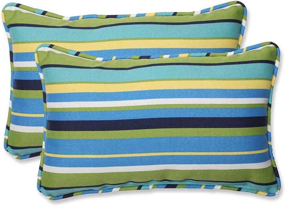 Topanga Striped Indoor/Outdoor Reversible Throw Pillow