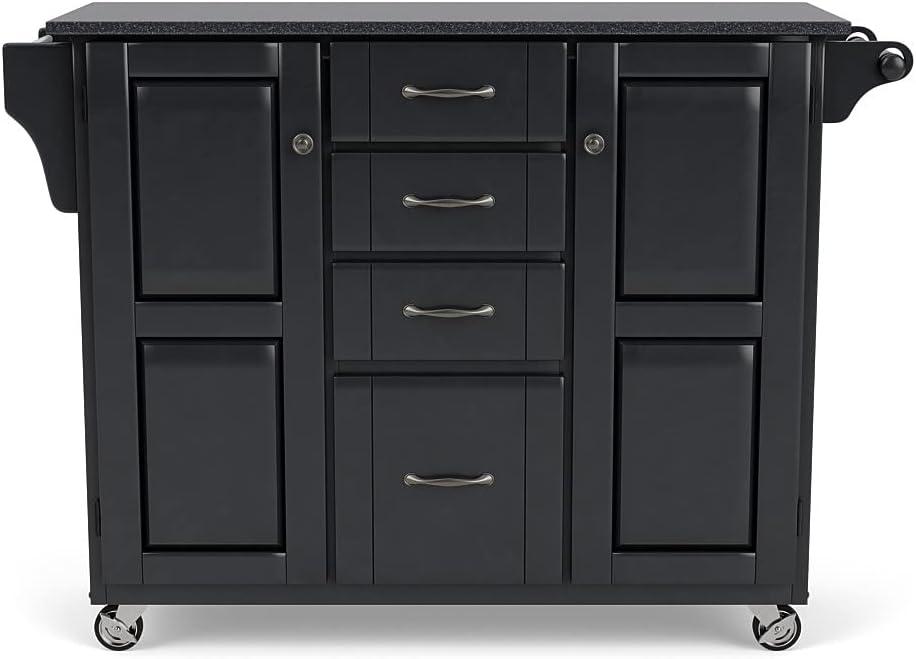 Homestyles Create-a-Cart Wood Rolling Kitchen Cart in Off White