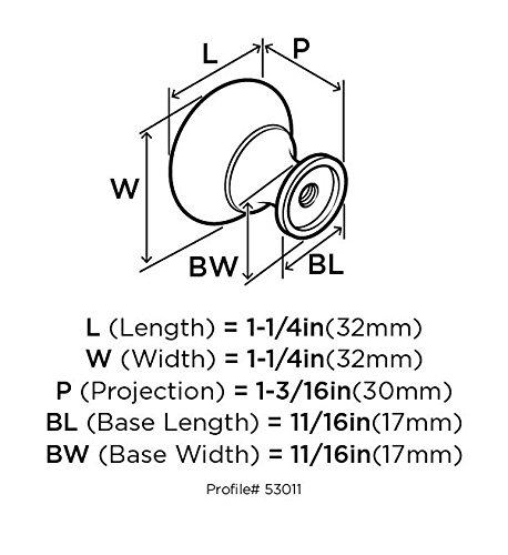 Amerock Allison 1 1/4" Diameter Mushroom Knob