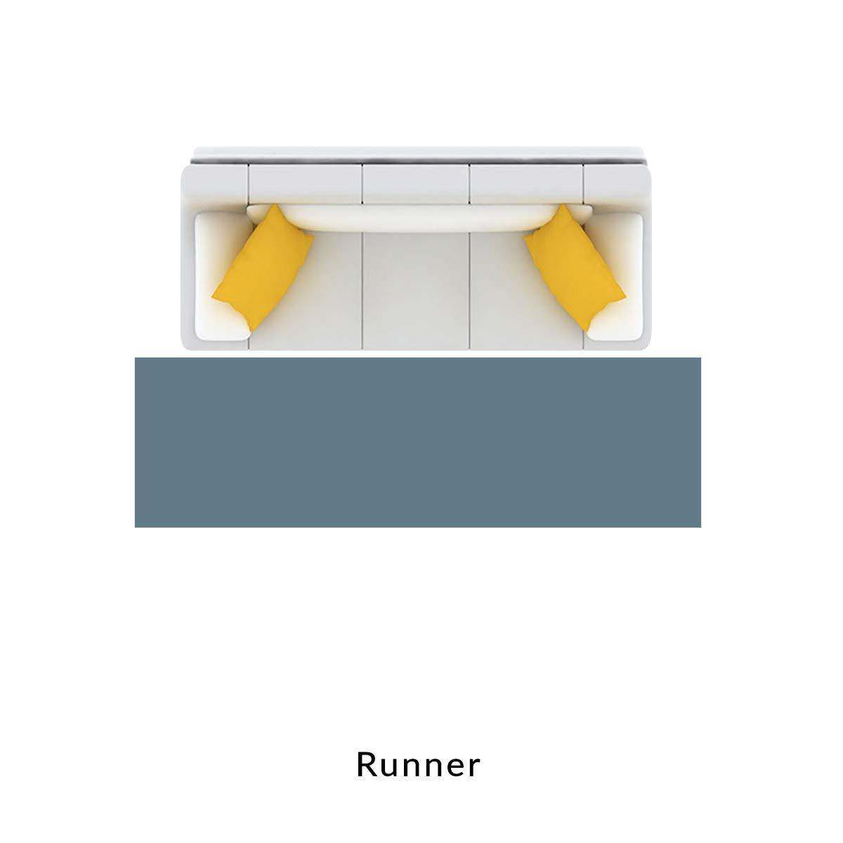 Brown and Black Synthetic Forest Bear Runner Rug, 3x8