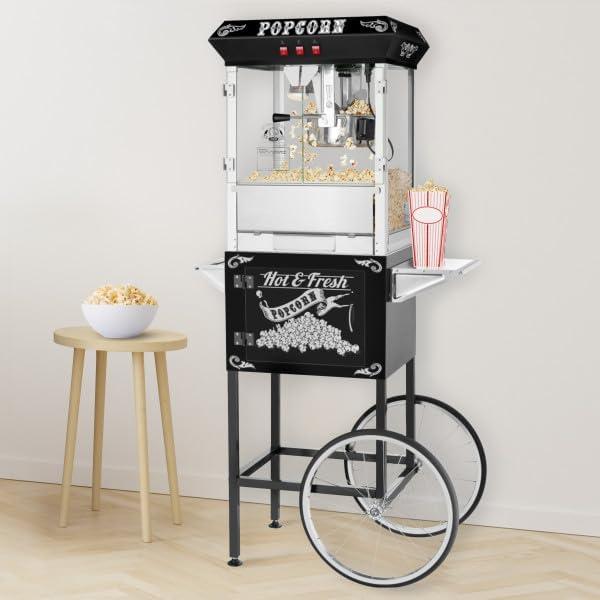 Great Northern Popcorn Lincoln Popcorn Machine with Cart - 8oz Popper with Stainless-Steel Kettle by Great Northern Popcorn