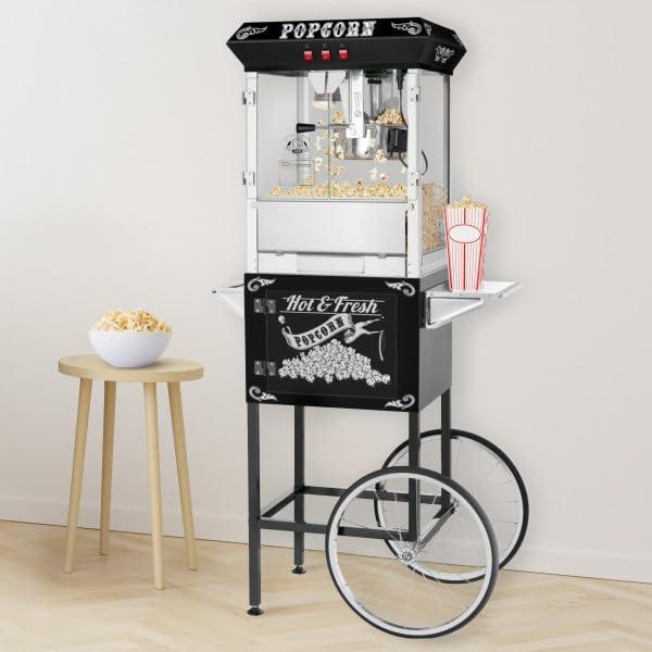 Great Northern Popcorn Lincoln Popcorn Machine with Cart - 8oz Popper with Stainless-Steel Kettle by Great Northern Popcorn