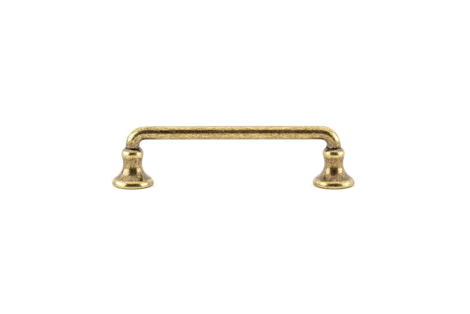 Richelieu Hardware BP0874R3 Toulon Collection 3 3/4-inch (96 mm) Center-to-Center Regency Brass Traditional Round Cabinet and Drawer Pull Handle for Kitchen, Bathroom, and Furniture