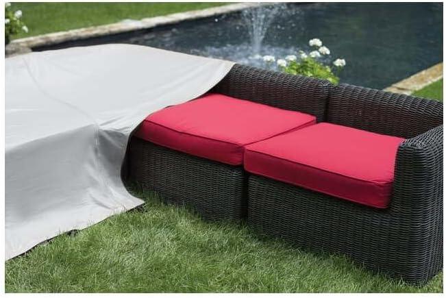 Protective Covers Inc. Modular Sectional Sofa Cover, Corner Piece With 90 Degree Back, 40" W x 40"D x 32"H, Gray - 1252