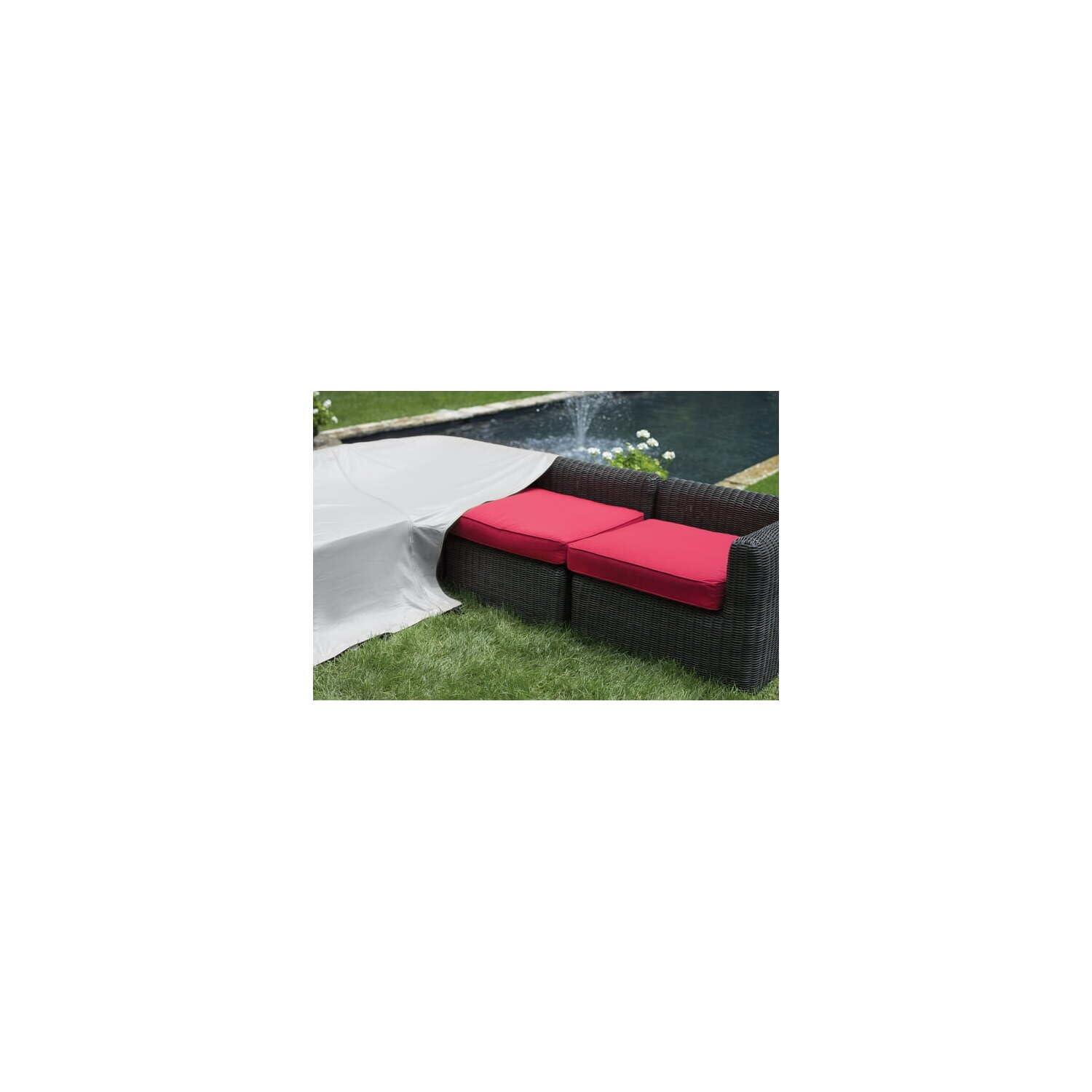 Protective Covers Inc. Modular Sectional Sofa Cover, Corner Piece With 90 Degree Back, 40" W x 40"D x 32"H, Gray - 1252