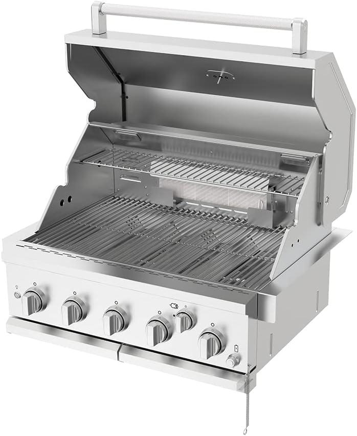 Spire 5-Burner Built-in Grill Head with Rear Burner