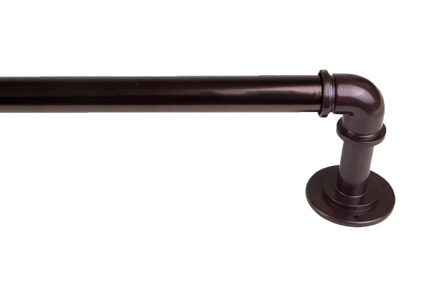 Rod Desyne 1 inch Blackout Curtain Rod, 84 x 120, Bronze