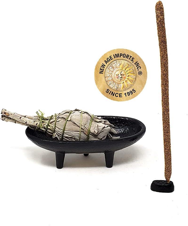 Cast Iron Incense Burner 4x2 Inch - Ideal for Smudging, Incense Burning, Rituals, Decoration