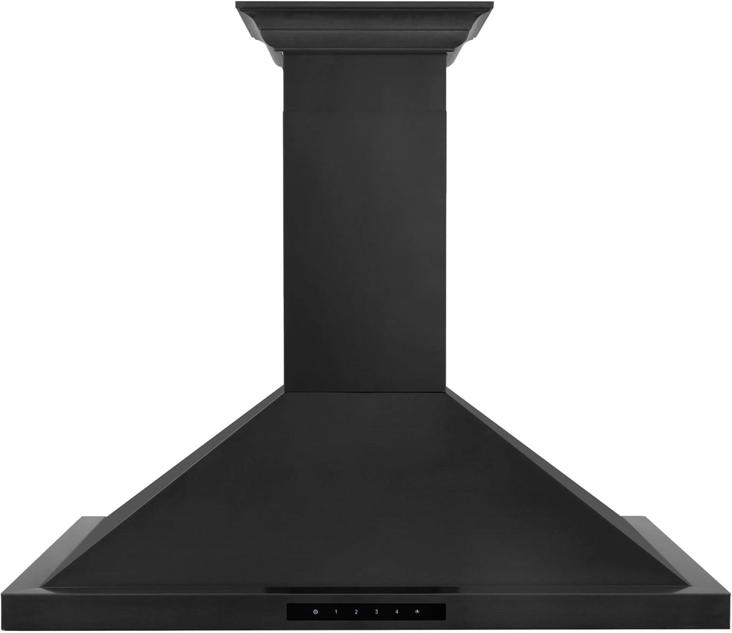 ZLINE 30 in. Convertible Vent Wall Mount Range Hood in Stainless Steel W/ Crown Molding (KBCRN-30)