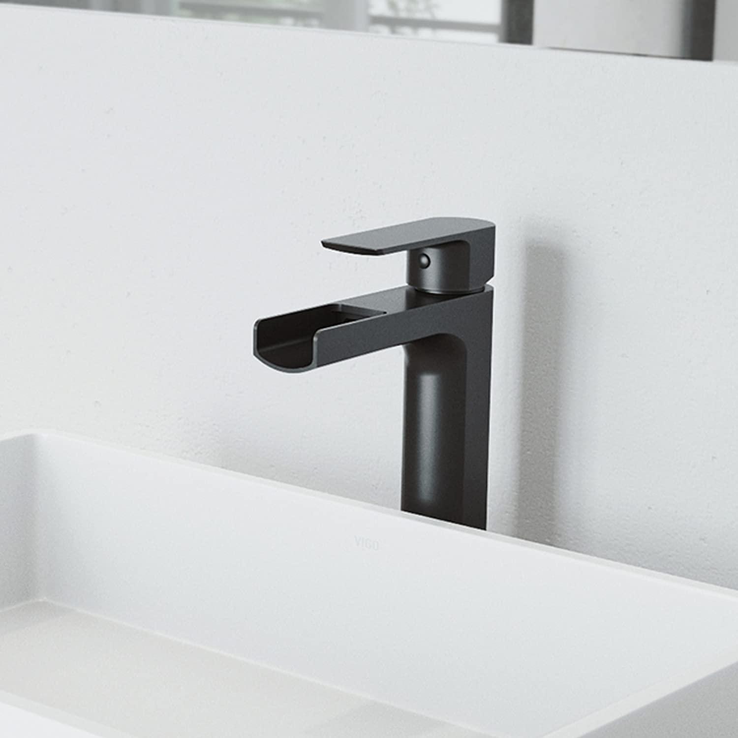 Amada Single Handle Vessel Sink Bathroom Faucet