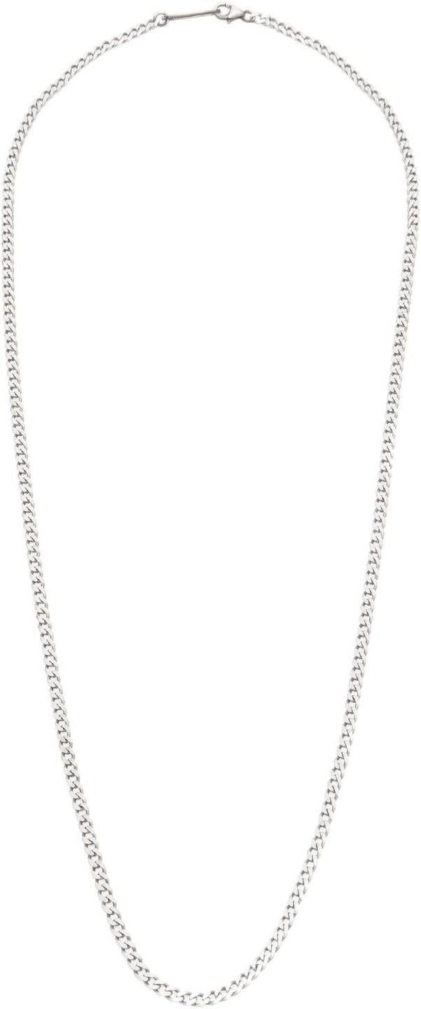 Cuban Chain Necklace | Brushed Sterling Silver